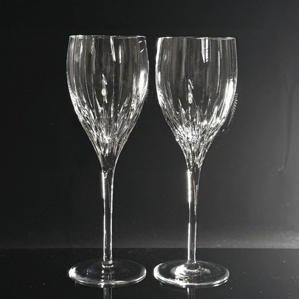 Mikasa Phoenix Crystal Wine Glasses Set of 2‎ 9